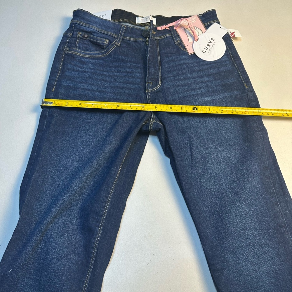 Curve Appeal Women's Skinny Jeans - Indigo - Picture 8 of 10